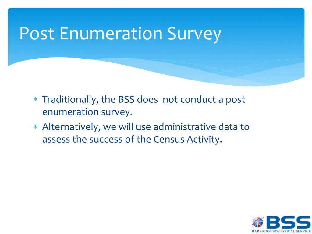 post enumeration survey