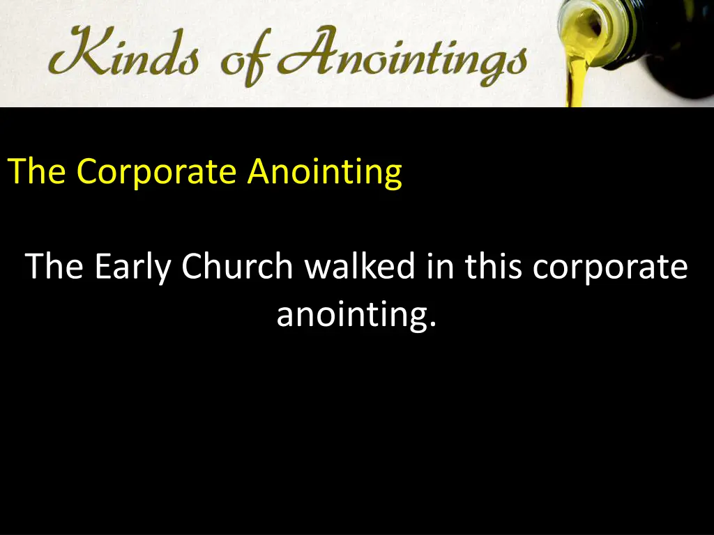 the corporate anointing 1
