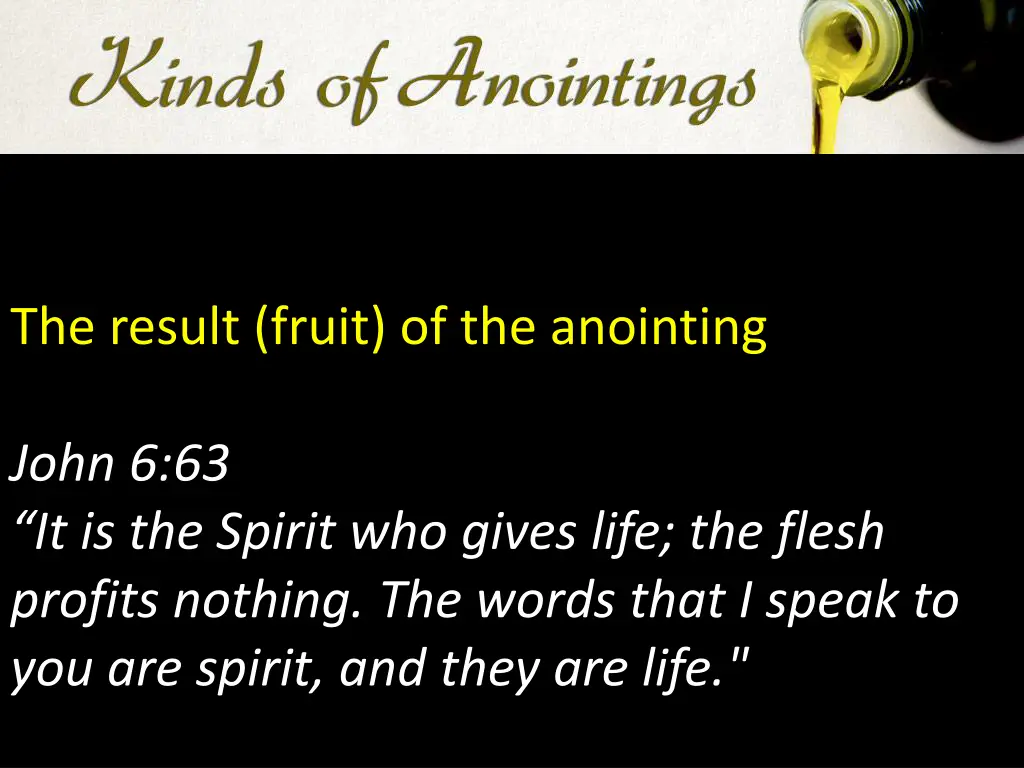 the result fruit of the anointing 2