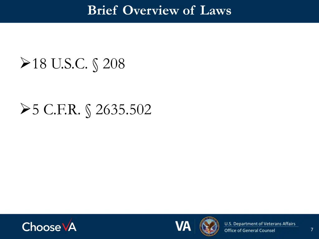brief overview of laws
