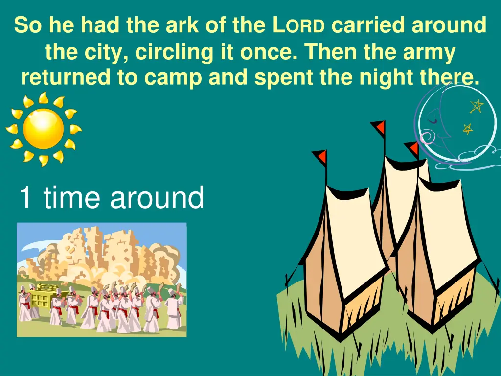 so he had the ark of the l ord carried around