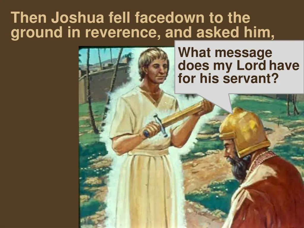 then joshua fell facedown to the ground