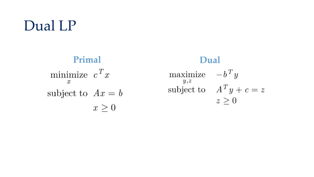 dual lp