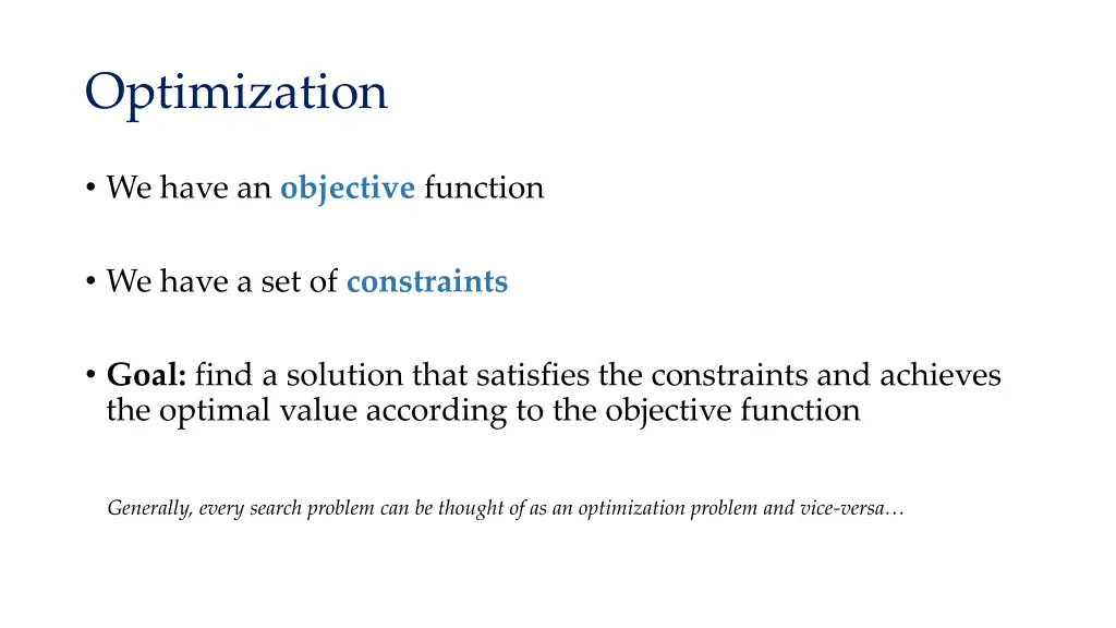 optimization