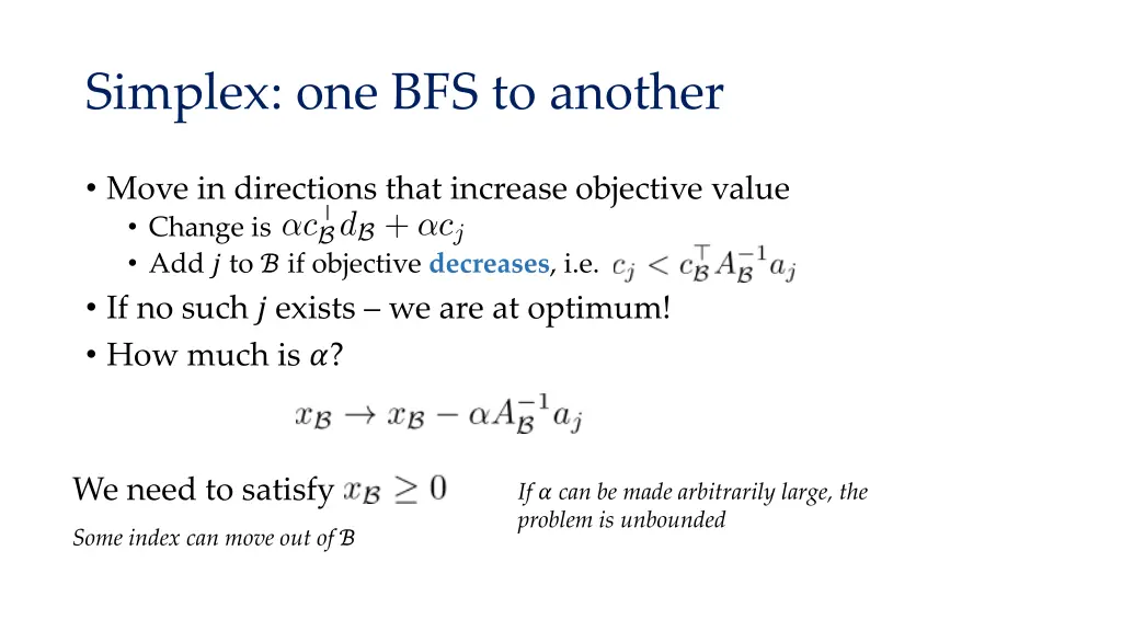 simplex one bfs to another 1