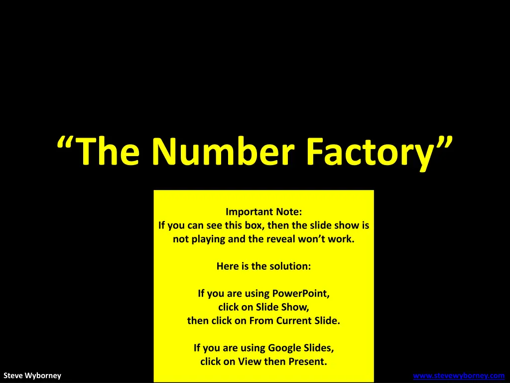 the number factory 2