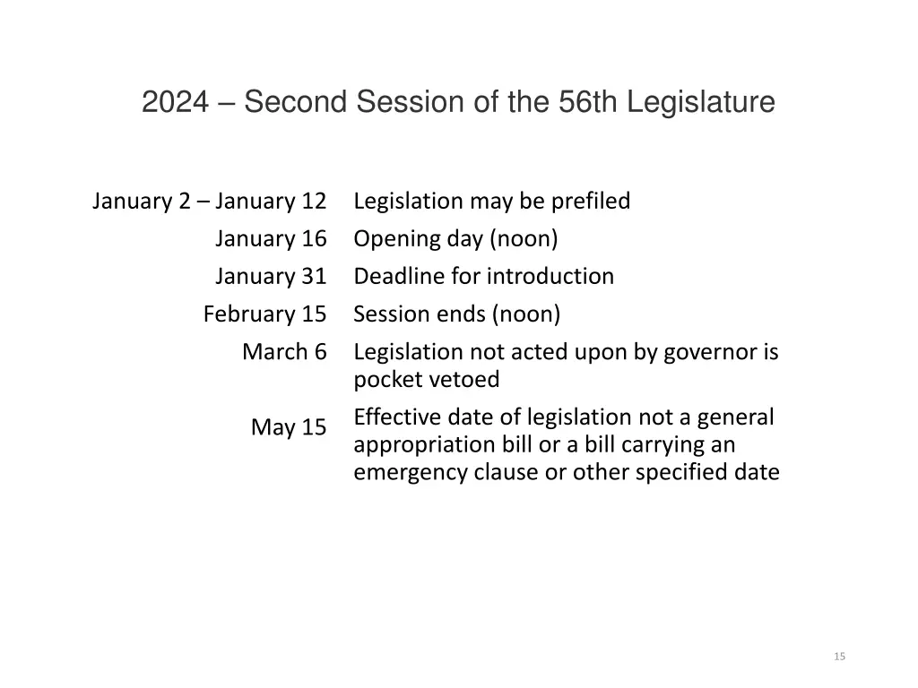 2024 second session of the 56th legislature