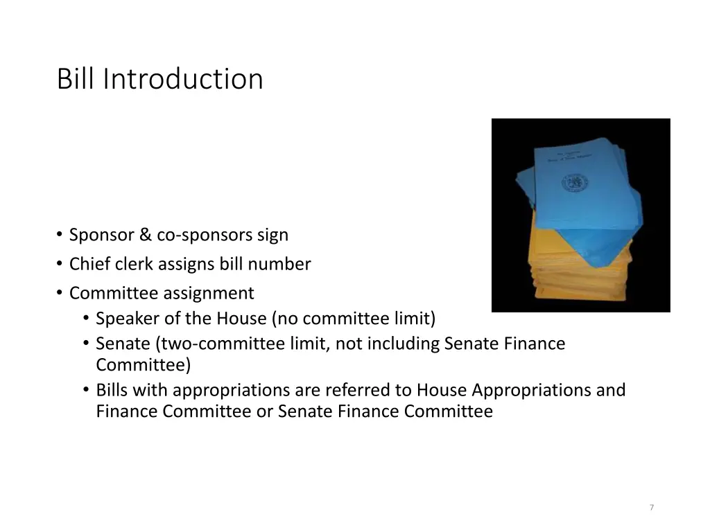 bill introduction
