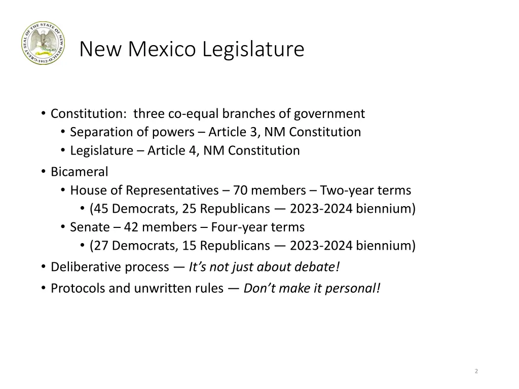 new mexico legislature