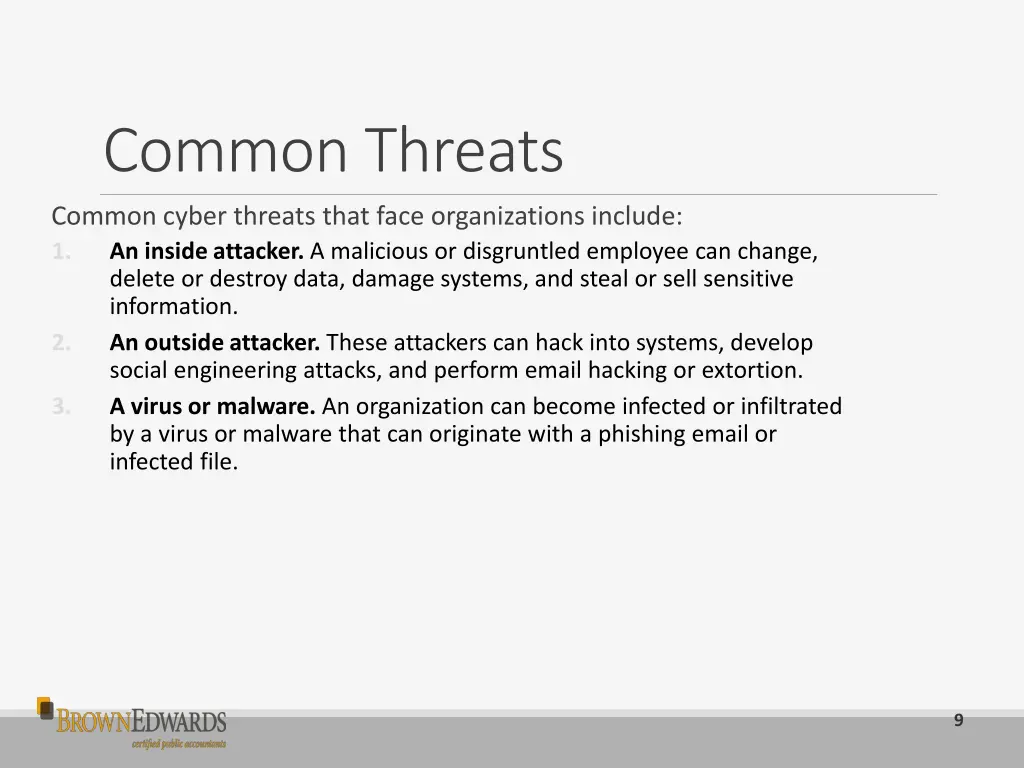 common threats 1