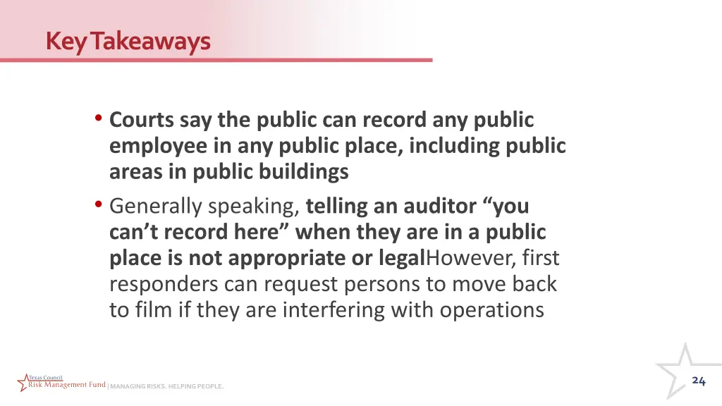 key takeaways