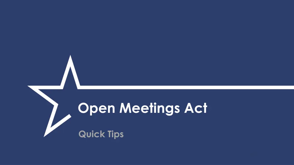open meetings act