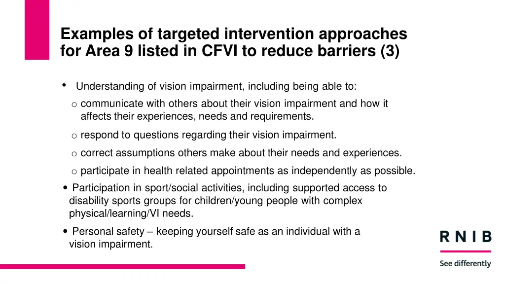 examples of targeted intervention approaches 2