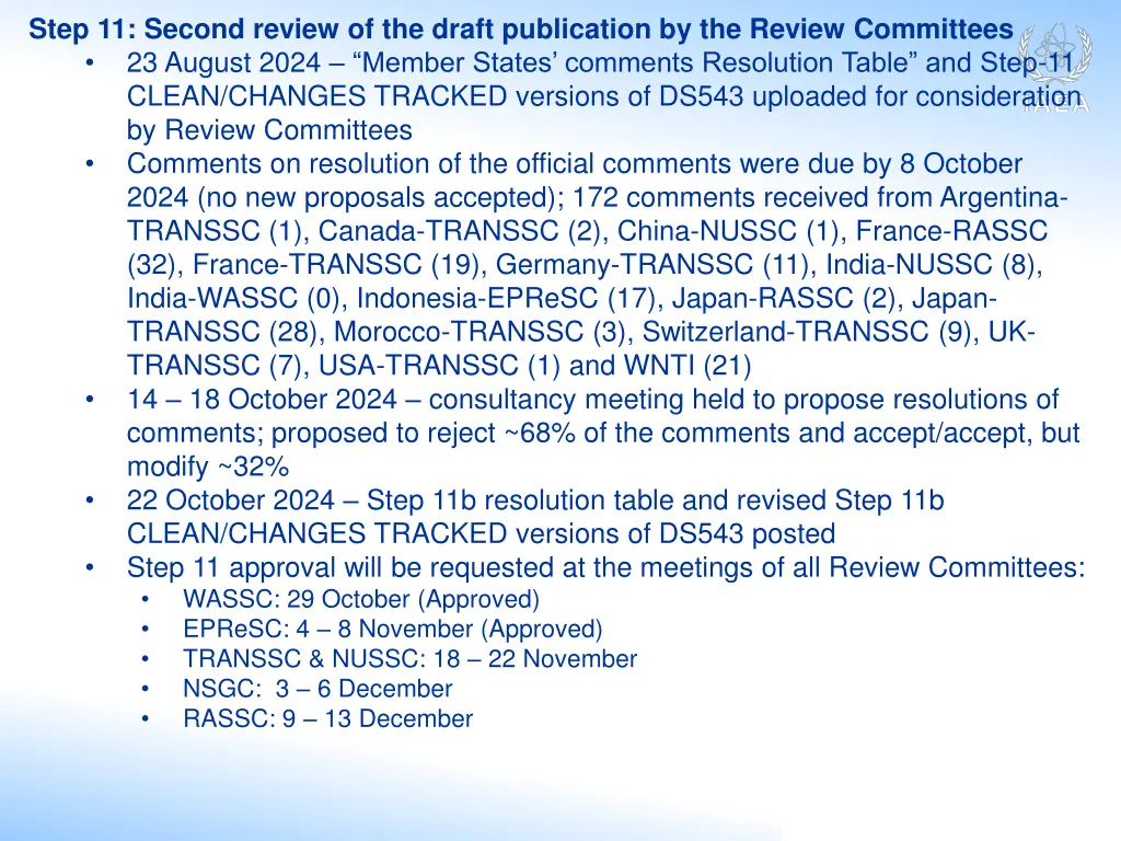 step 11 second review of the draft publication