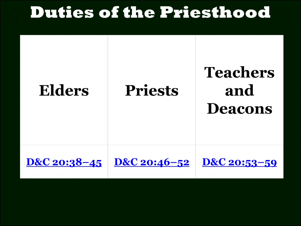 duties of the priesthood 3
