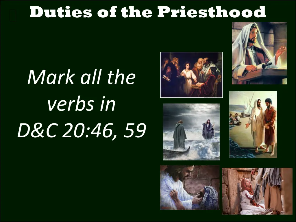 duties of the priesthood