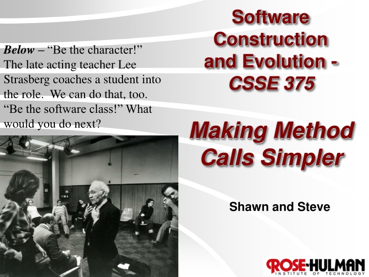 software construction and evolution csse 375