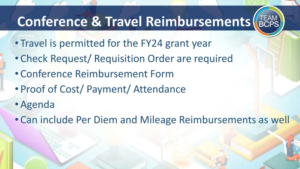 conference travel reimbursements