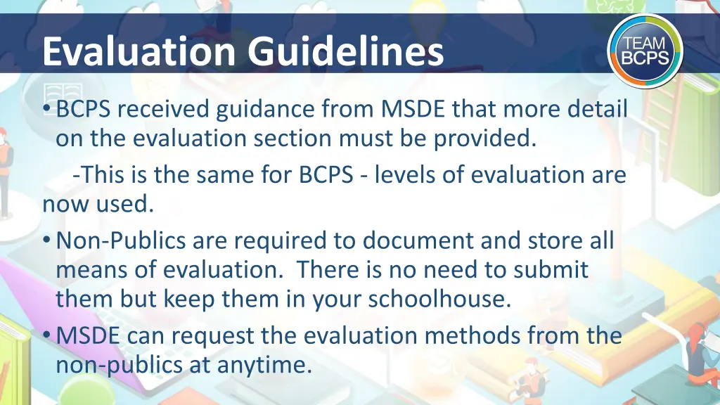 evaluation guidelines