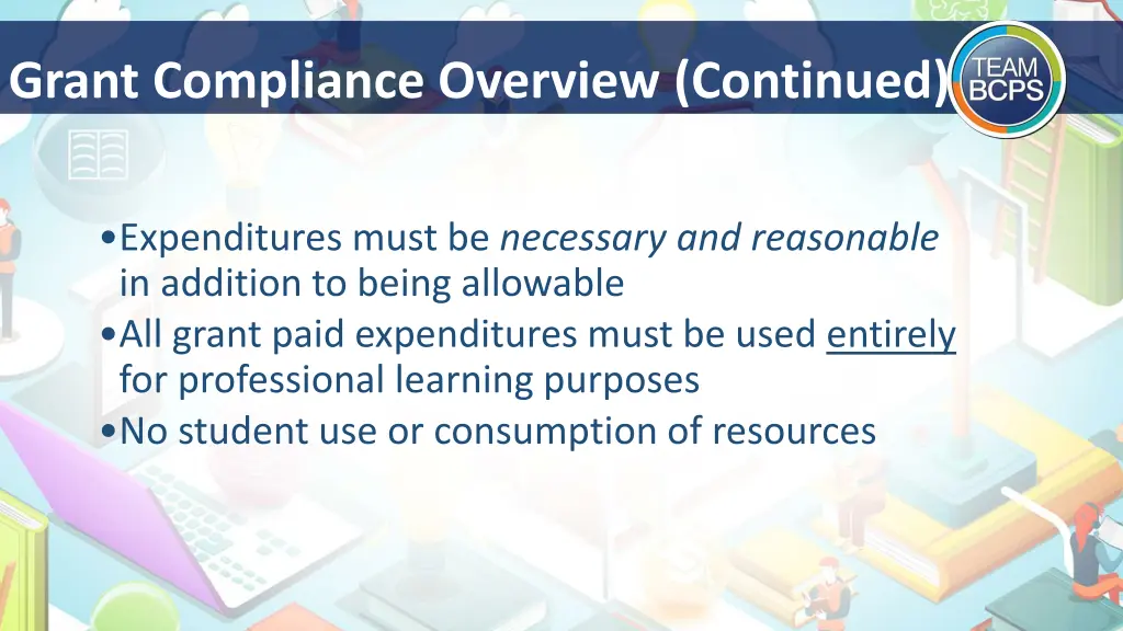 grant compliance overview continued