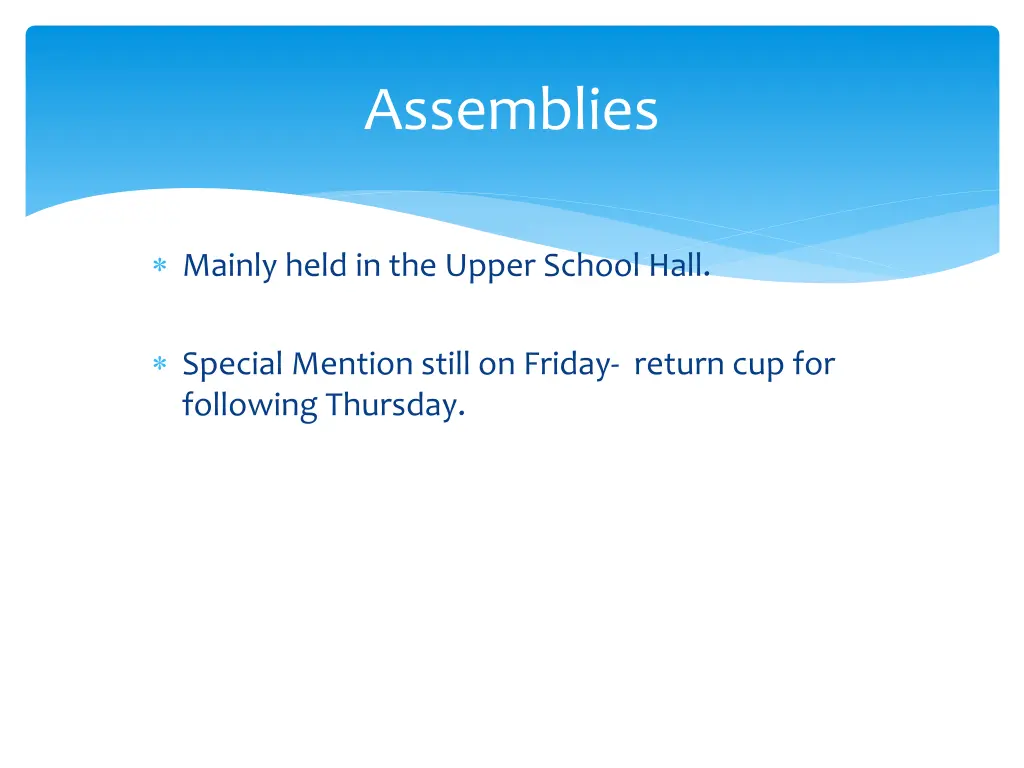 assemblies