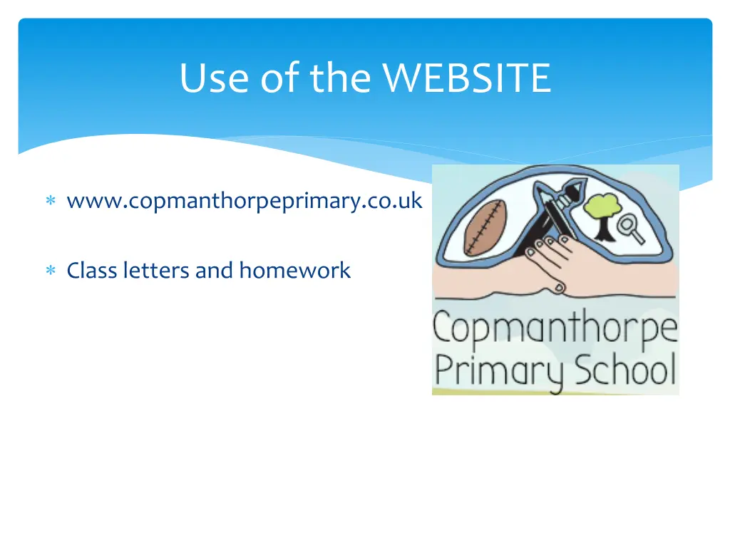 use of the website