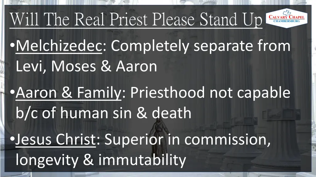 will the real priest please stand up melchizedec 2