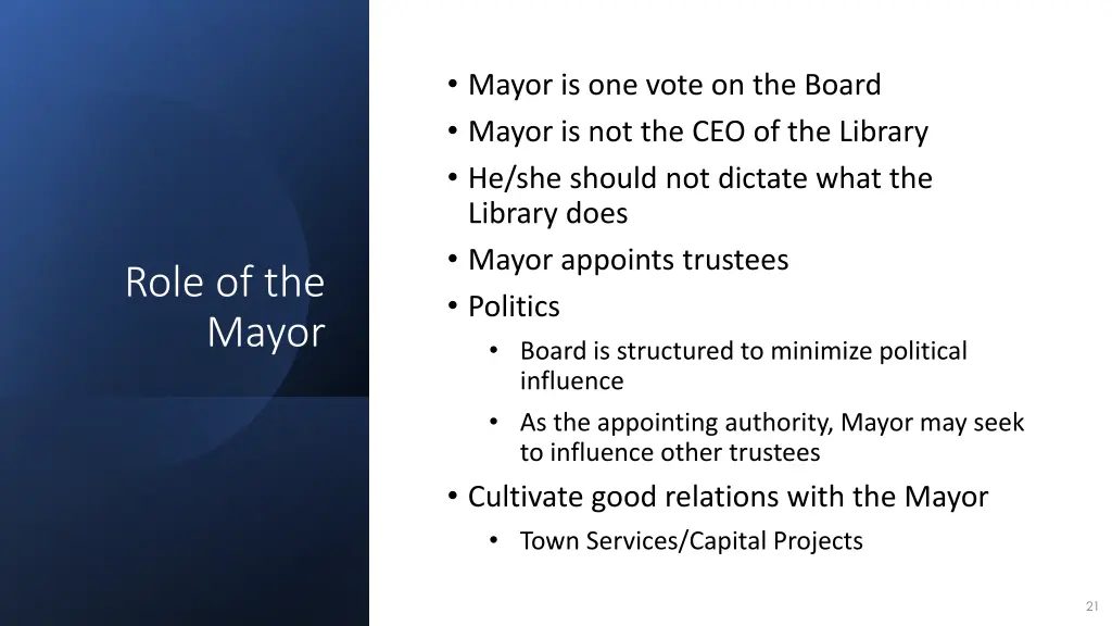 mayor is one vote on the board mayor