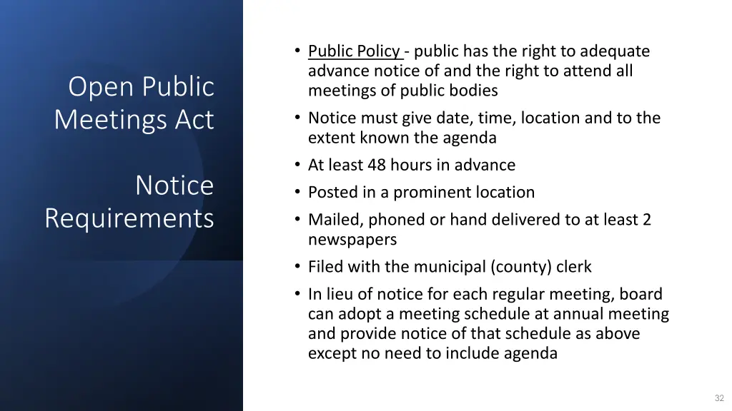 public policy public has the right to adequate