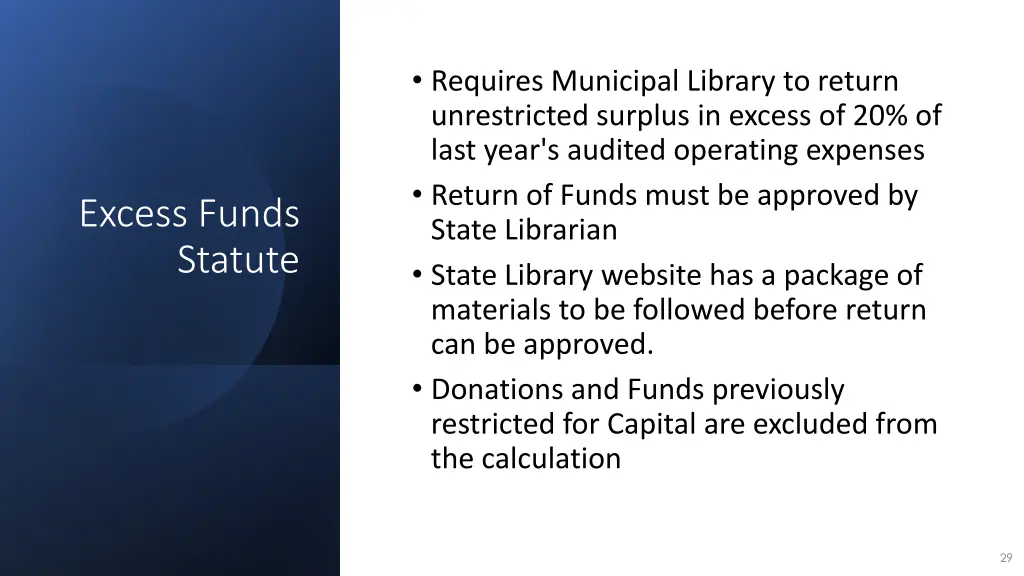 requires municipal library to return unrestricted