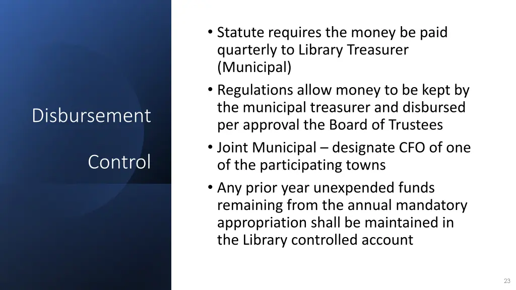 statute requires the money be paid quarterly