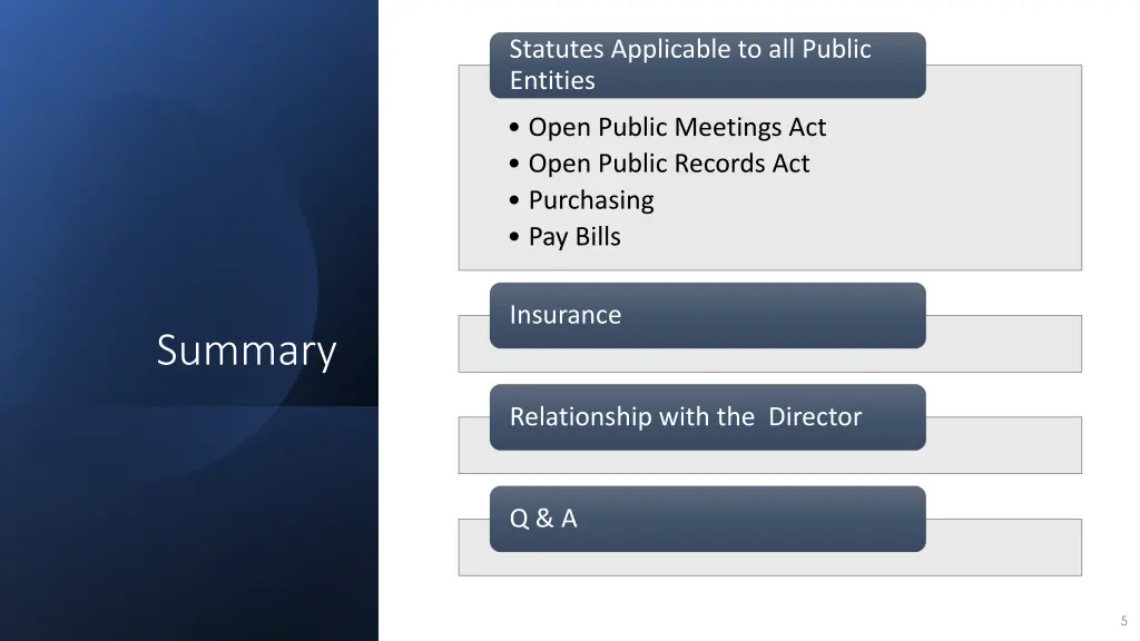 statutes applicable to all public entities