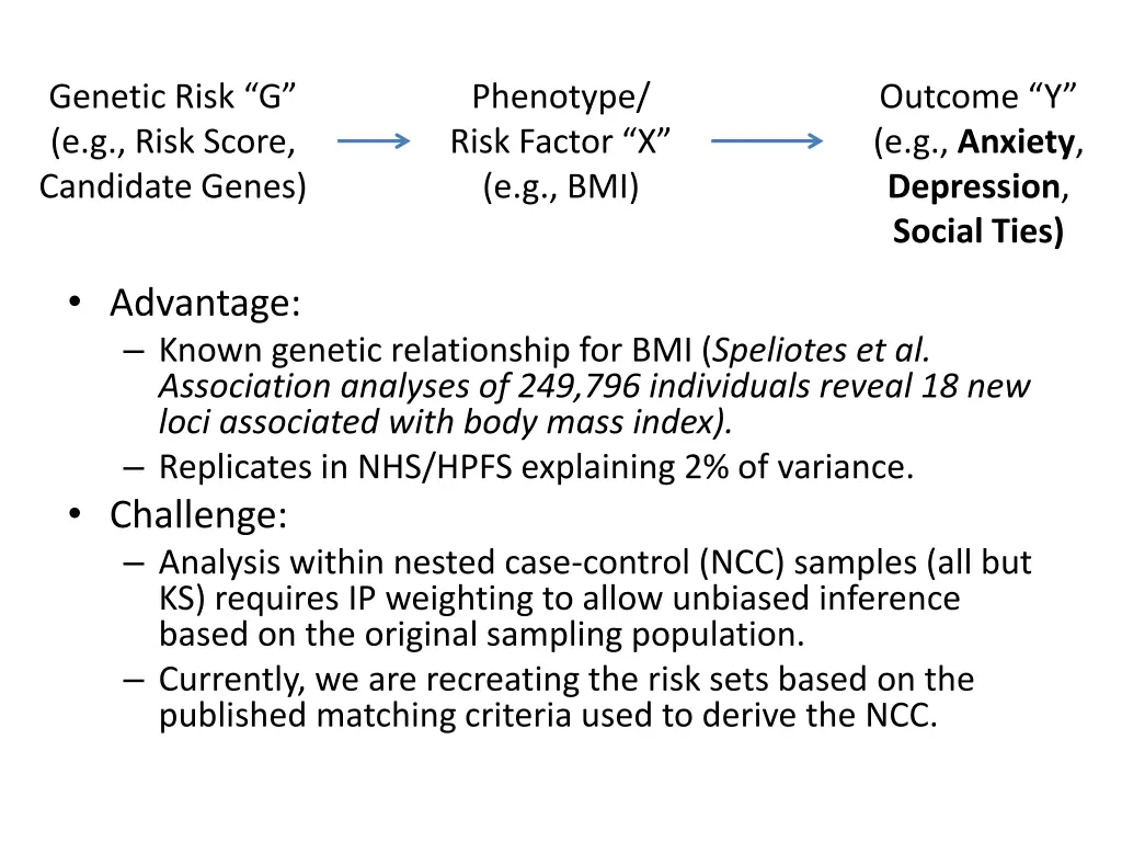 genetic risk g e g risk score candidate genes 1