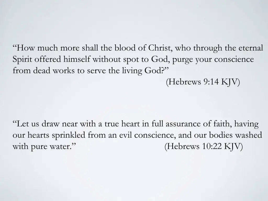 how much more shall the blood of christ