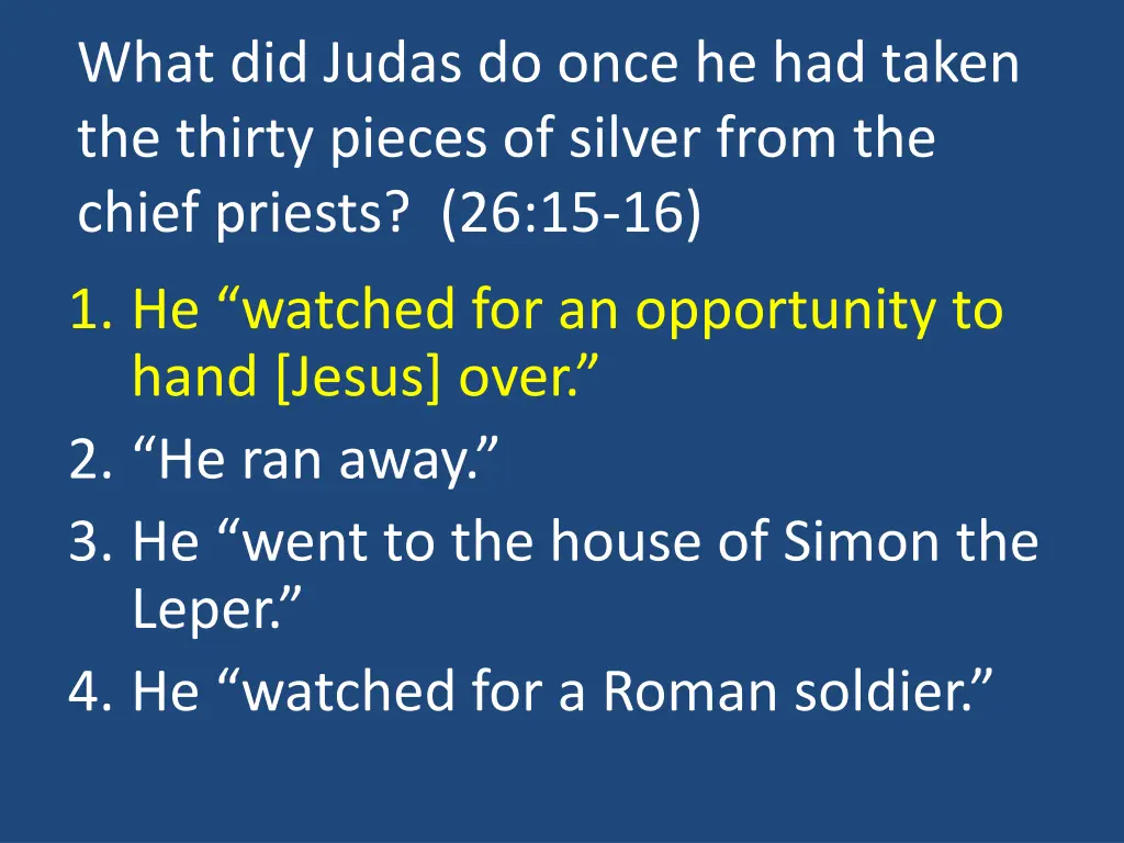 what did judas do once he had taken the thirty 1