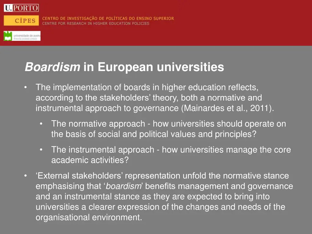 boardism in european universities 1