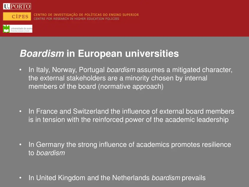 boardism in european universities 3