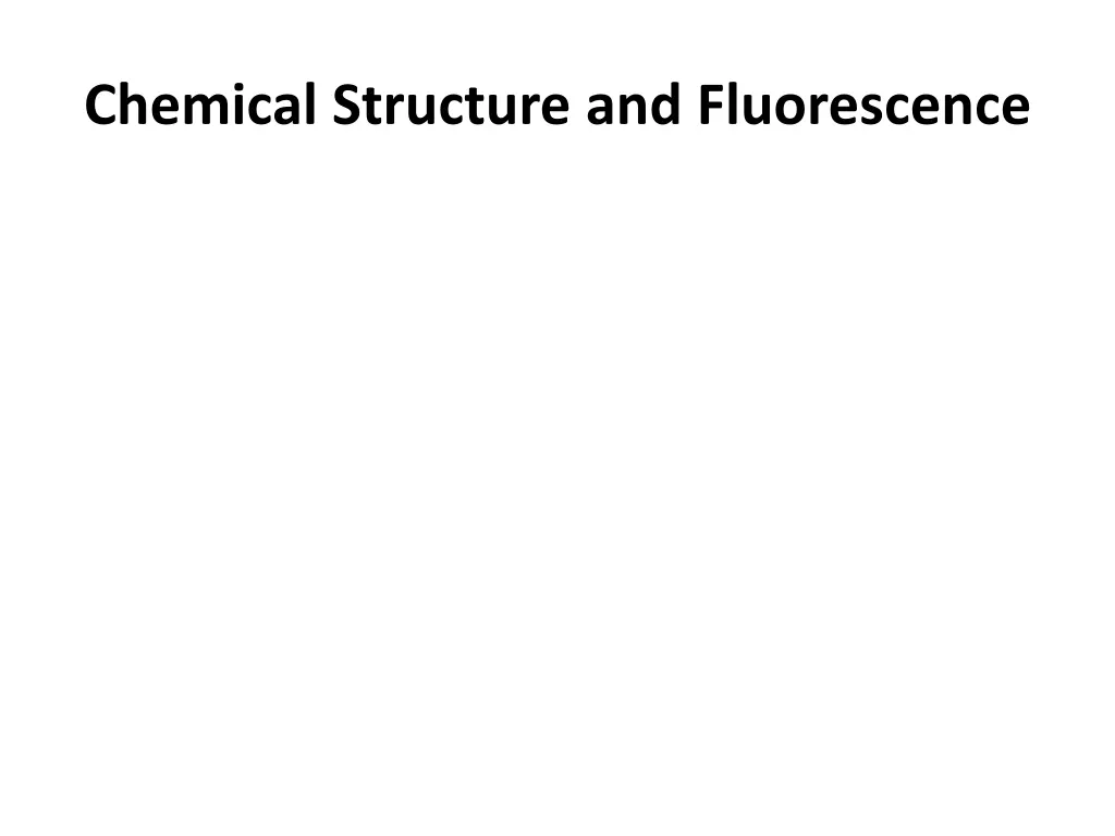 chemical structure and fluorescence