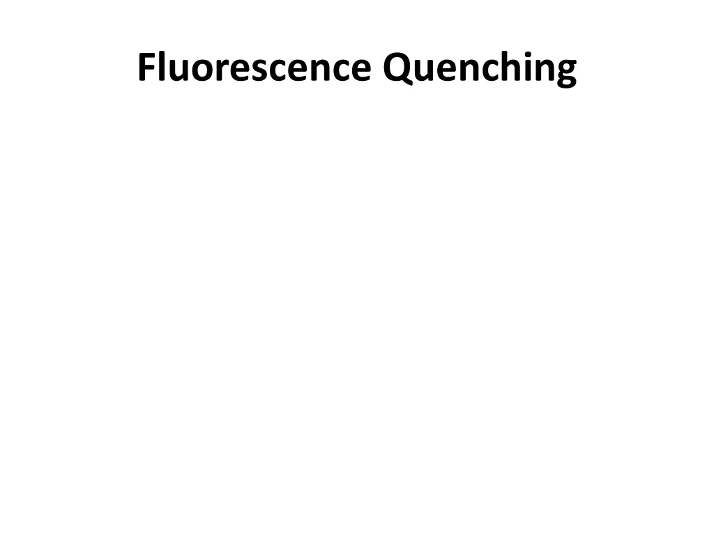 fluorescence quenching