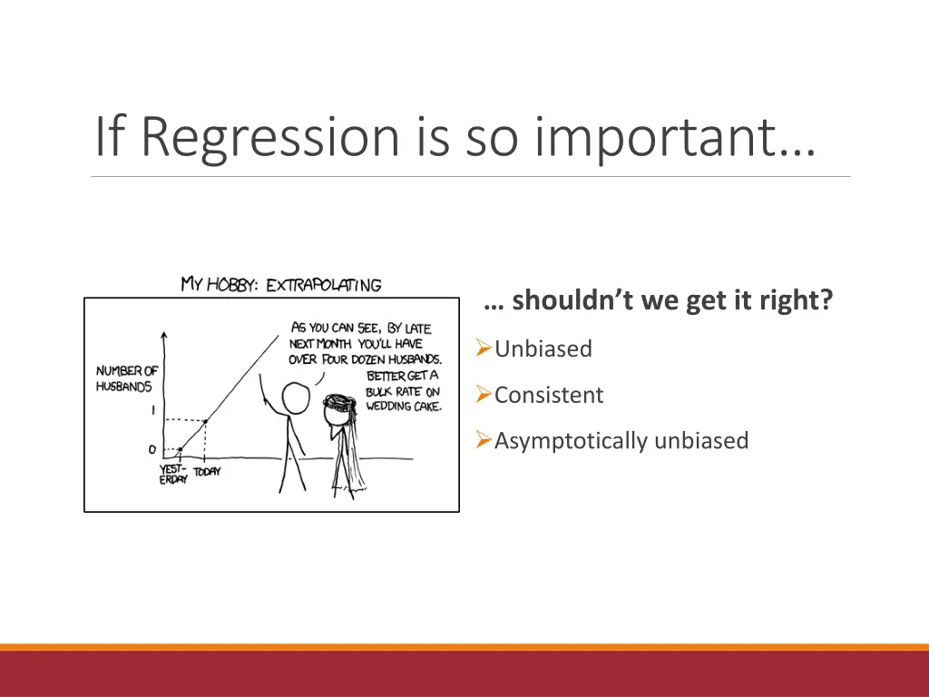 if regression is so important