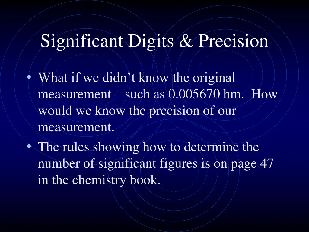 significant digits precision