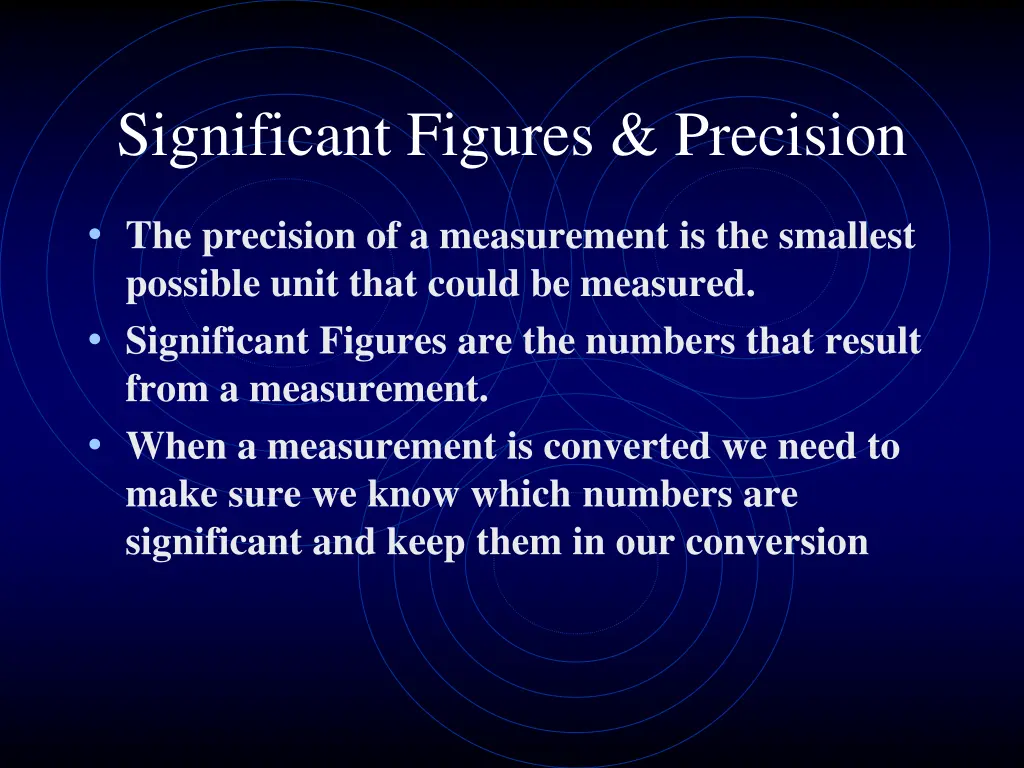 significant figures precision
