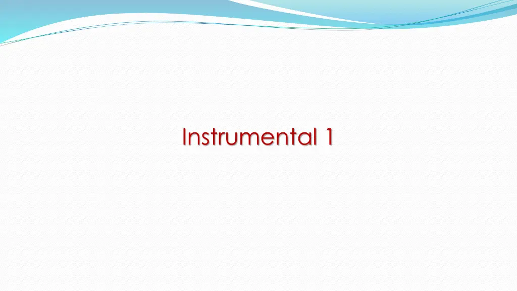 instrumental 1