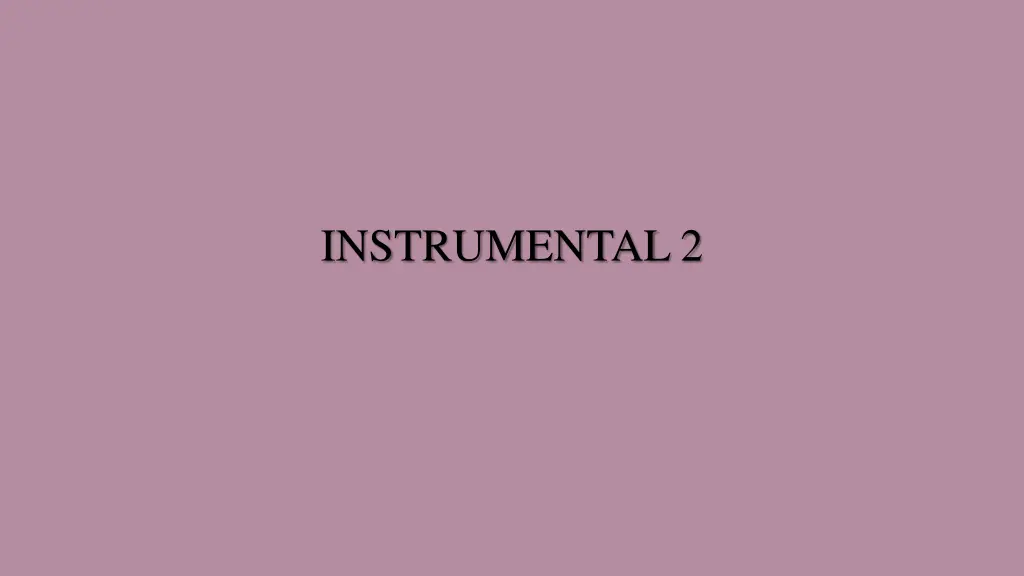 instrumental 2 1