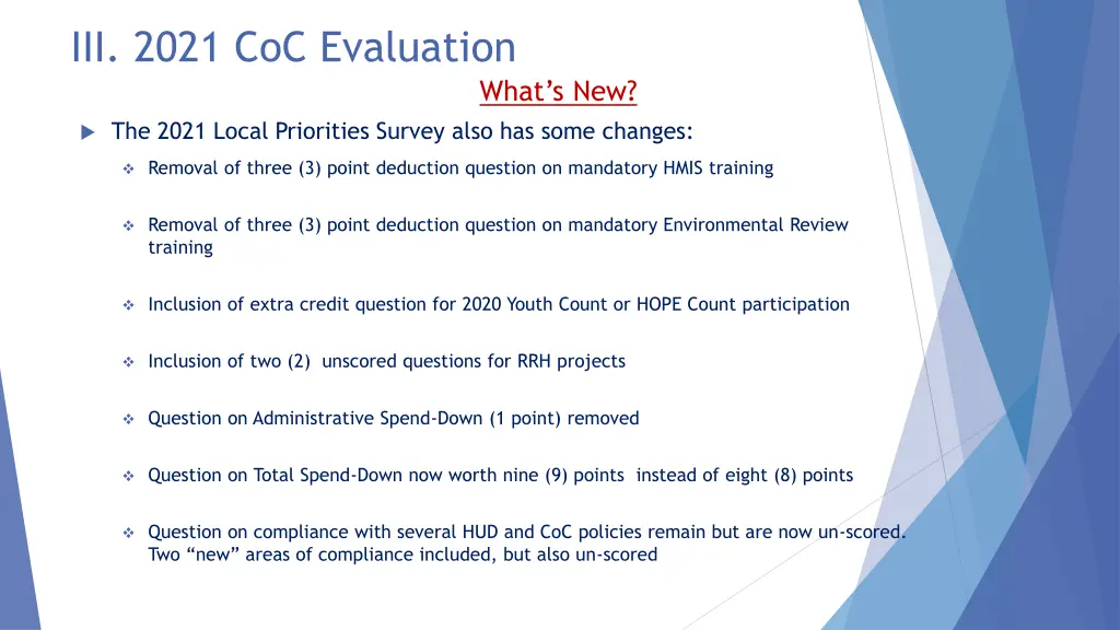 iii 2021 coc evaluation 2