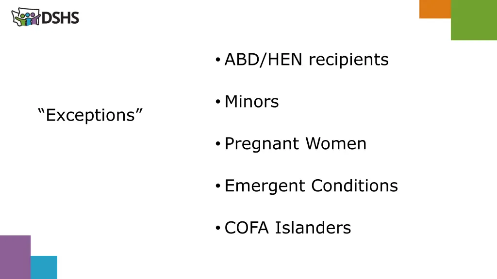 abd hen recipients