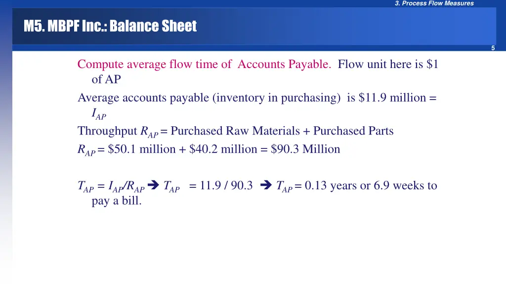 3 process flow measures 3