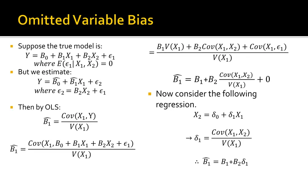 suppose the true model