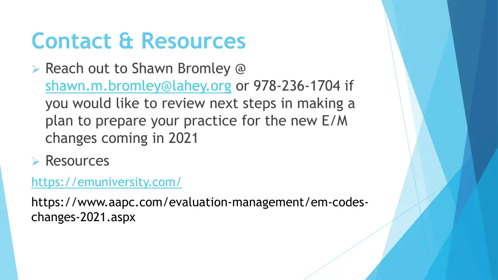 contact resources