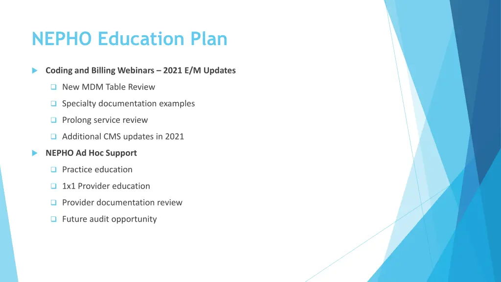 nepho education plan